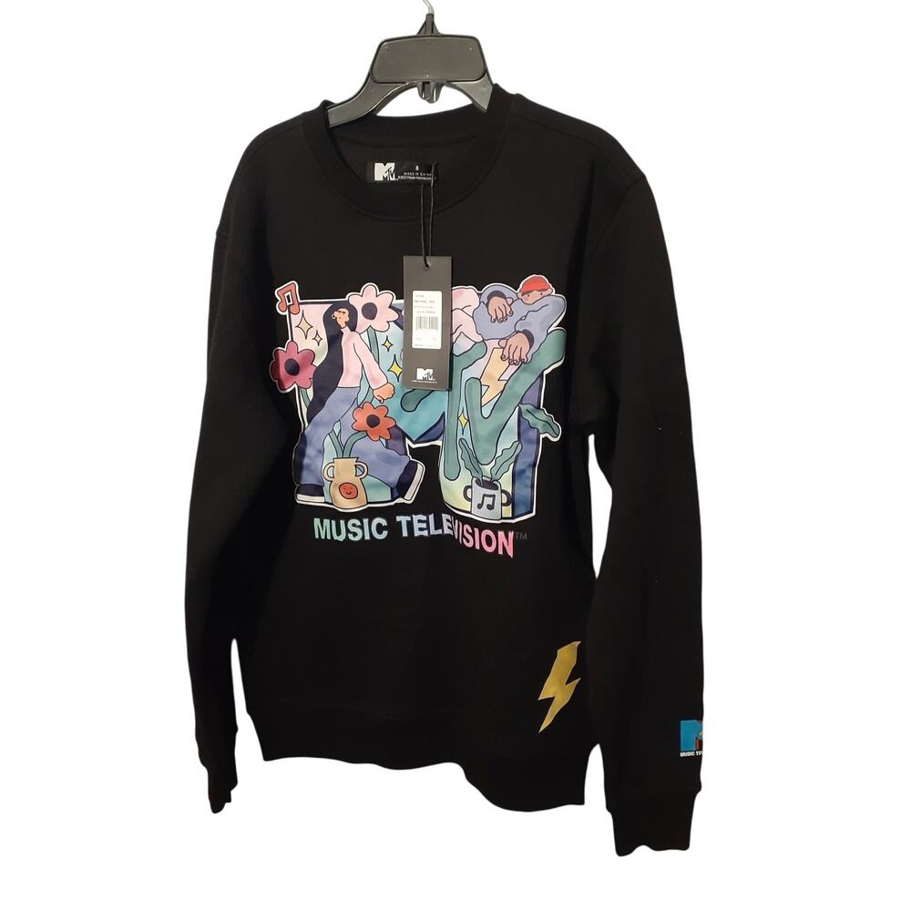 MTV Television graphic sweater - NEW with tags- Size S